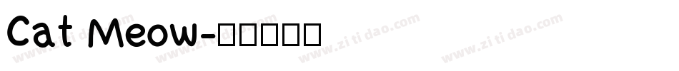Cat Meow字体转换
